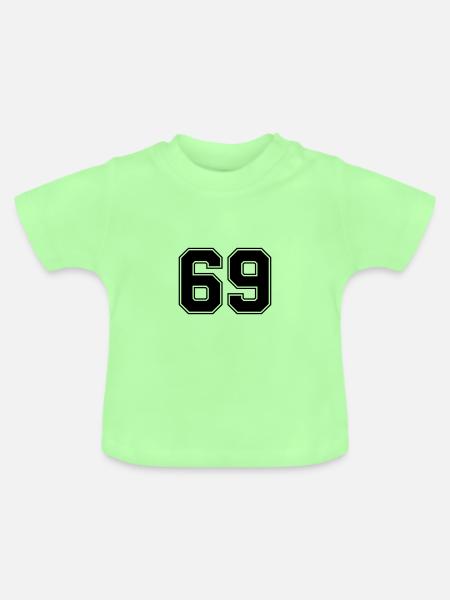 69 - Baby Bio-T-Shirt mit Rundhals - Mintgrün