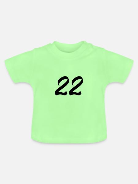 22 - Baby Bio-T-Shirt mit Rundhals - Mintgrün