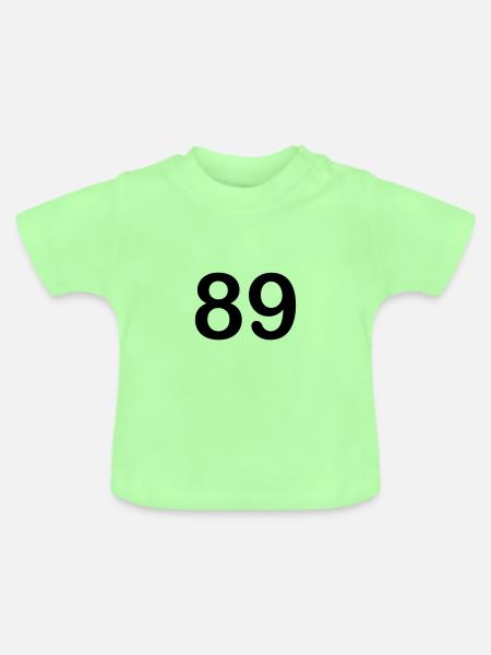 89 - Baby Bio-T-Shirt mit Rundhals - Mintgrün