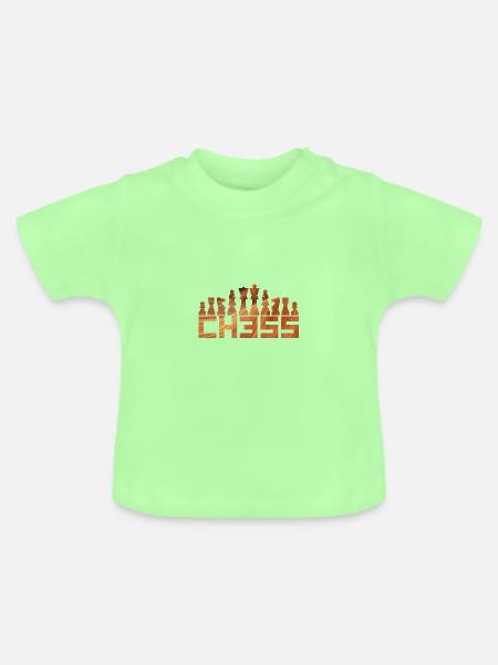 Schach - Baby Bio-T-Shirt mit Rundhals - Mintgrün