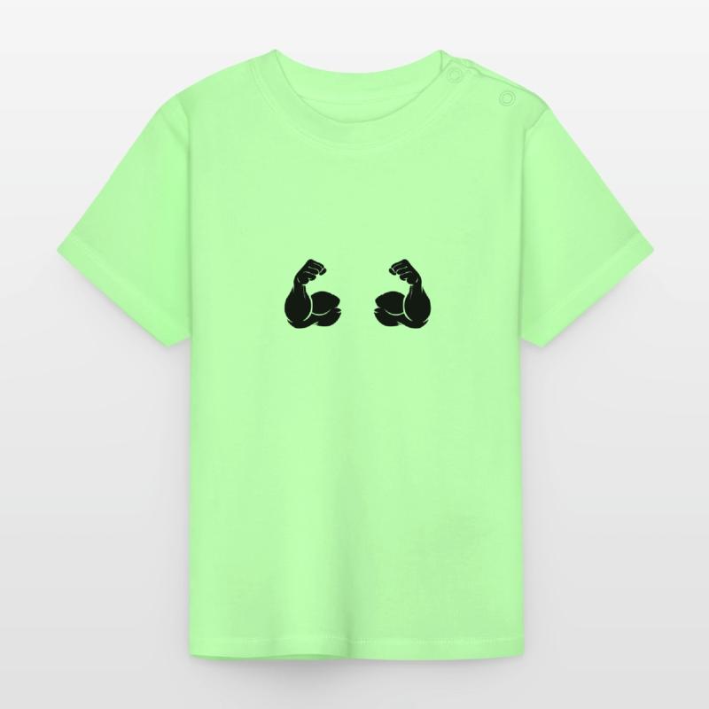 biceps 2 Baby Organic T-Shirt with Round Neck