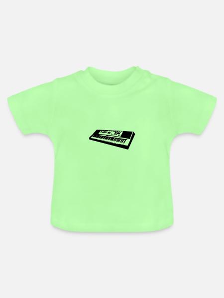 keyboard - Baby Bio-T-Shirt mit Rundhals - Mintgrün