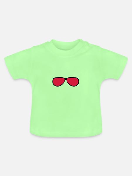 Sonnenbrille 5128 - Baby Bio-T-Shirt mit Rundhals - Mintgrün