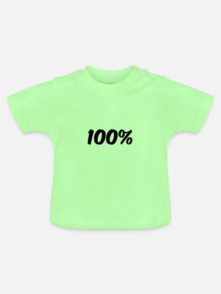 100 - Baby Bio-T-Shirt mit Rundhals - Mintgrün