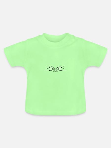 Drache - Baby Bio-T-Shirt mit Rundhals - Mintgrün