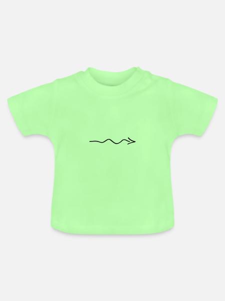 pfeil - Baby Bio-T-Shirt mit Rundhals - Mintgrün