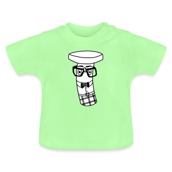 Boulon de renseignement | Puns deluxe - T-shirt bio col rond Bébé - vert menthe - Devant