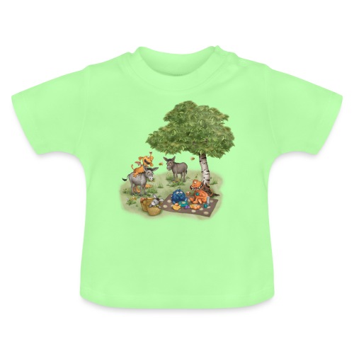 Monstermotiv Eselausflug - Baby Bio-T-Shirt mit Rundhals