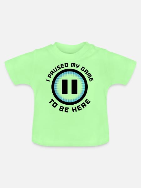 Gamer Design - Baby Bio-T-Shirt mit Rundhals - Mintgrün