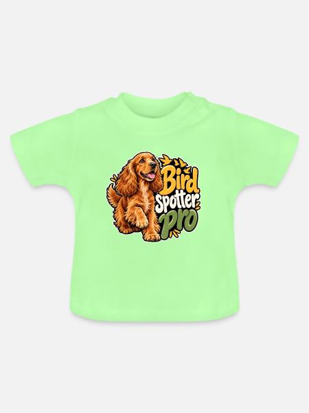Englischer Cocker Spaniel - Baby Bio-T-Shirt mit Rundhals - Mintgrün