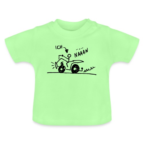 Quad näään - Baby Bio-T-Shirt mit Rundhals