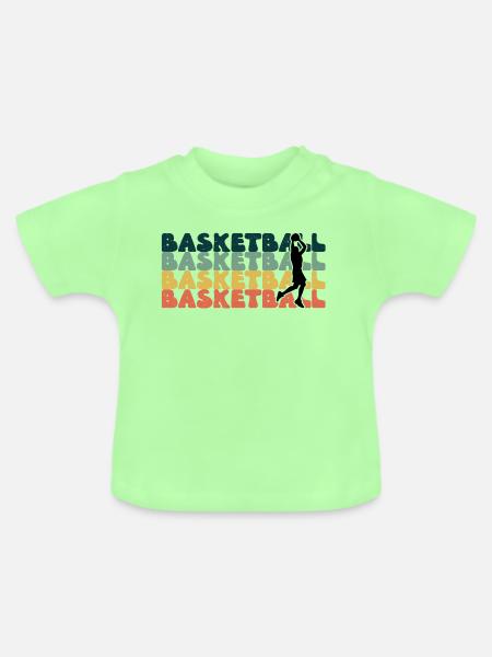 Basketball Basketballer Basketballmannschaft - Baby Bio-T-Shirt mit Rundhals - Mintgrün