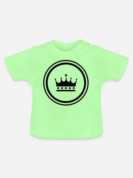 Krone Symbol - Baby Bio-T-Shirt mit Rundhals - Mintgrün