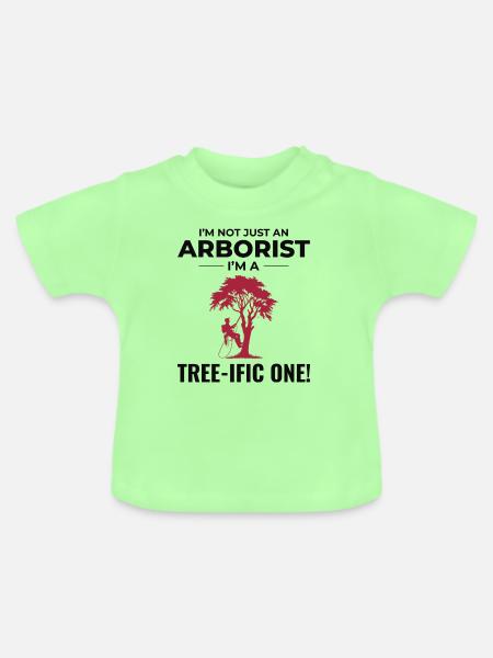 Baumpfleger Baumchirurg Kletterer Klettertrimmer - Baby Bio-T-Shirt mit Rundhals - Mintgrün