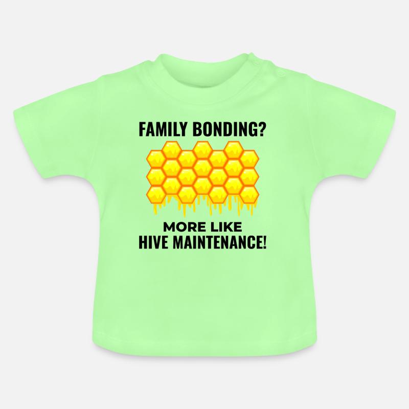 Honeybee Dad Beekeeper Apiculture Insect Collector - T-shirt bio col rond Bébé - vert menthe
