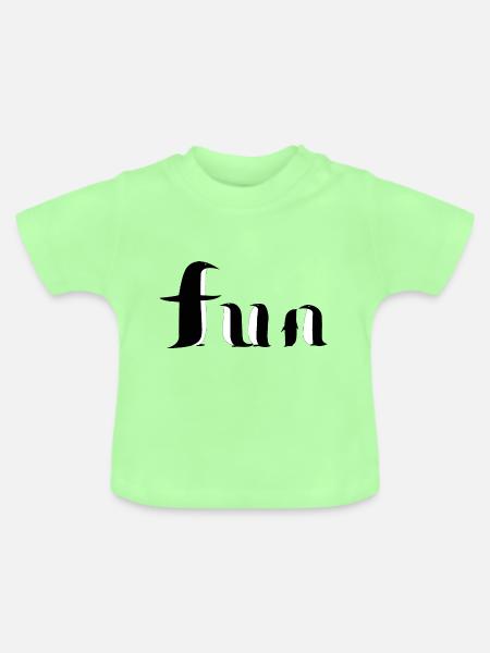 Funny Penguin - Baby Bio-T-Shirt mit Rundhals - Mintgrün