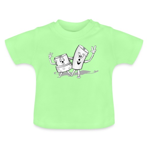 Double Trouble - Økologisk T-shirt til baby, rund hals