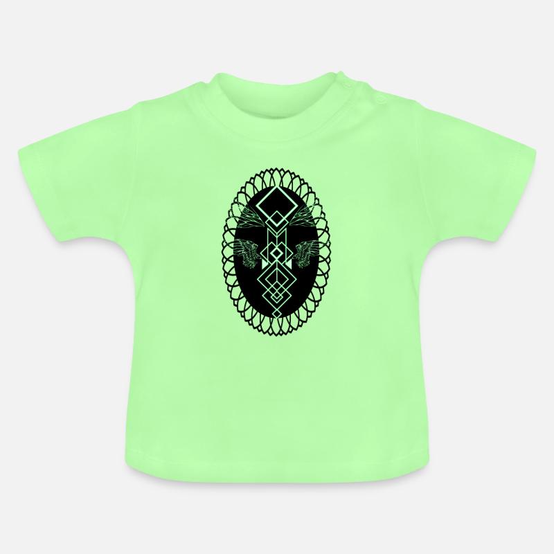 ange - T-shirt bio col rond Bébé - vert menthe