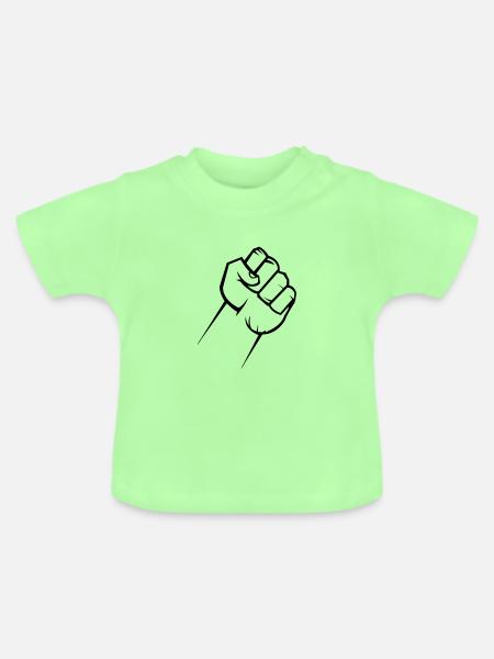 faust - Baby Bio-T-Shirt mit Rundhals - Mintgrün