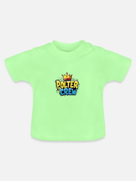 Polter Crew - Baby Bio-T-Shirt mit Rundhals - Mintgrün