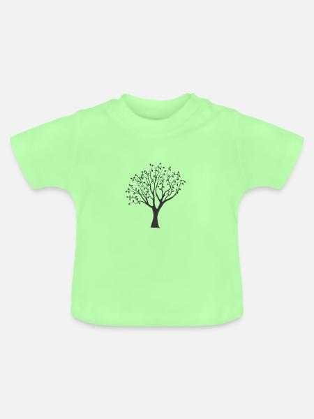Tree - Baby Bio-T-Shirt mit Rundhals - Mintgrün