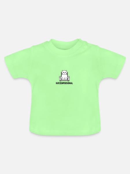 Offizielles Katzenpersonal - Baby Bio-T-Shirt mit Rundhals - Mintgrün