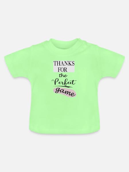Dankeschön - Baby Bio-T-Shirt mit Rundhals - Mintgrün