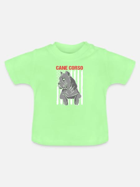 Cane Corso - Baby Bio-T-Shirt mit Rundhals - Mintgrün