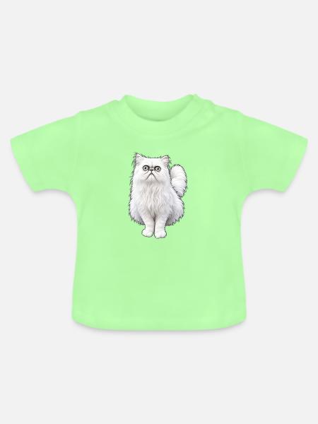 Weird looking Cat - Baby Bio-T-Shirt mit Rundhals - Mintgrün