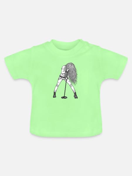 Sänger - Baby Bio-T-Shirt mit Rundhals - Mintgrün