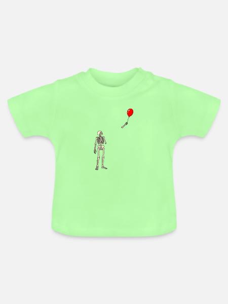Ballonverlust - Baby Bio-T-Shirt mit Rundhals - Mintgrün