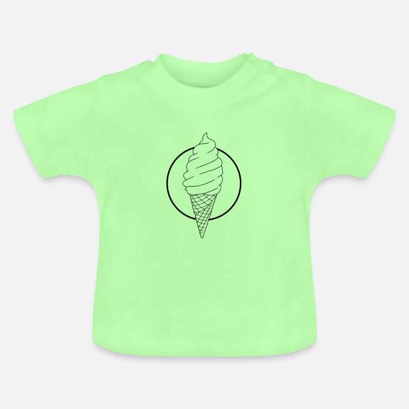 Softeis - Baby Bio-T-Shirt mit Rundhals - Mintgrün