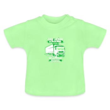 LKW-Fahrer Trucker Fernfahrer Brummi Fahrer - Baby Bio-T-Shirt mit Rundhals - Mintgrün - Vorne