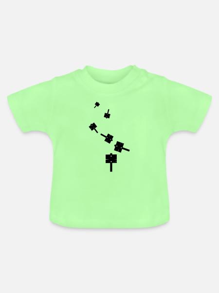 Wegweiser icon - Baby Bio-T-Shirt mit Rundhals - Mintgrün