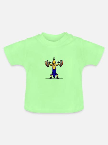Stark und fit! - Baby Bio-T-Shirt mit Rundhals - Mintgrün
