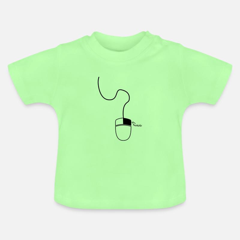 clic droit - T-shirt bio col rond Bébé - vert menthe