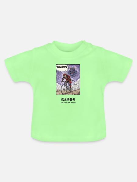 Samurai Sprint gegen Dämonenjagd - Baby Bio-T-Shirt mit Rundhals - Mintgrün