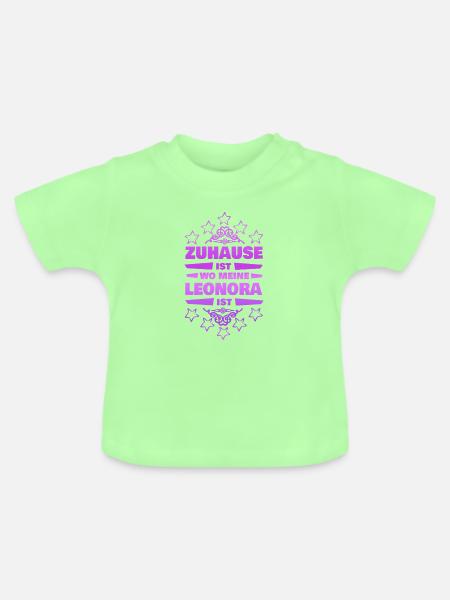 Ehefrau Leonora - Baby Bio-T-Shirt mit Rundhals - Mintgrün