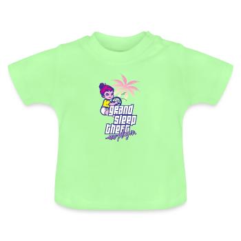New Baby Girl - Baby Bio-T-Shirt mit Rundhals - Mintgrün - Vorne