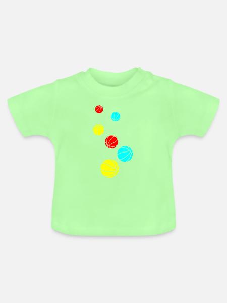 Basketball symbol - Baby Bio-T-Shirt mit Rundhals - Mintgrün