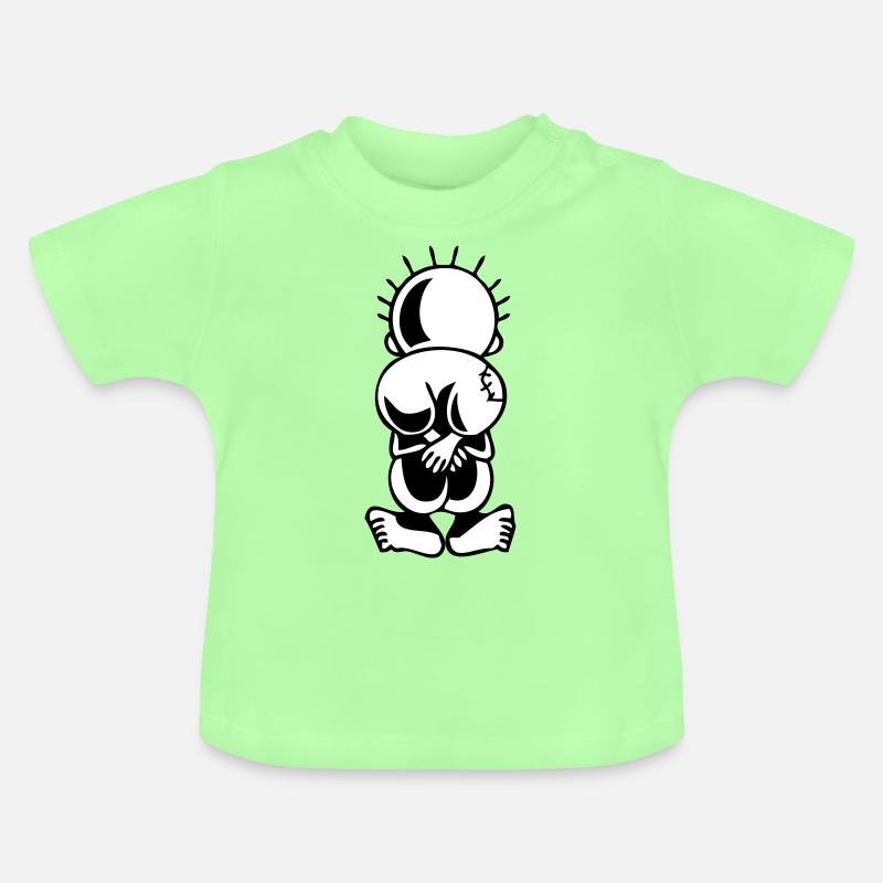 Handala Palestine - T-shirt bio col rond Bébé - vert menthe