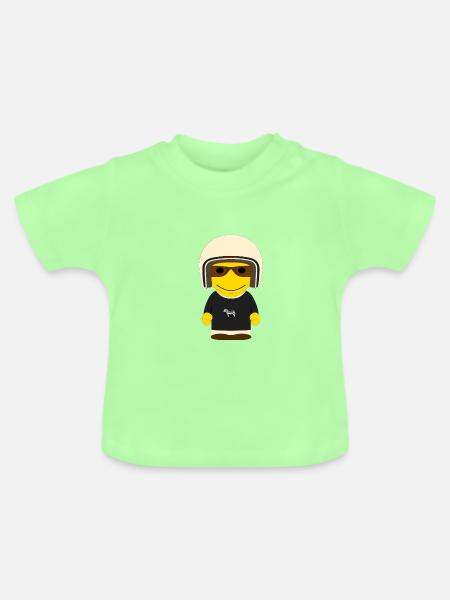 GEEKLEY – Dorian – Sweatshirt-Kollektion - Baby Bio-T-Shirt mit Rundhals - Mintgrün