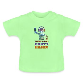 Party Hard! - T-shirt bio col rond Bébé - vert menthe - Devant