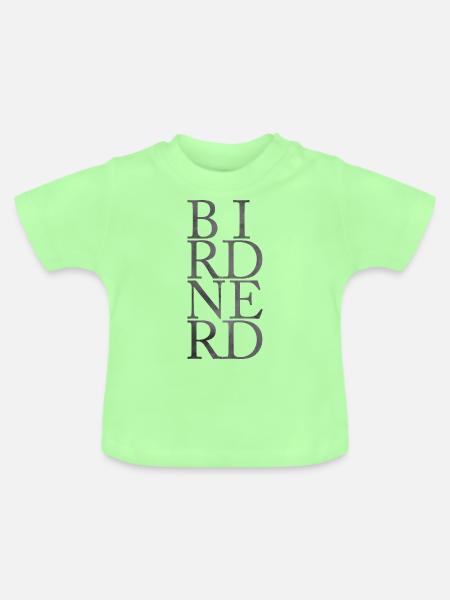 BIRDNERD - Baby Bio-T-Shirt mit Rundhals - Mintgrün