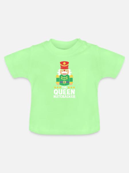 Weihnachten Nussknacker Königin - Baby Bio-T-Shirt mit Rundhals - Mintgrün