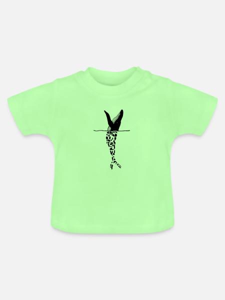 Plastik Wal Umweltschutz - Baby Bio-T-Shirt mit Rundhals - Mintgrün