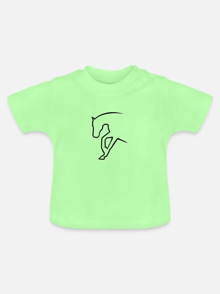 sliding stop - Baby Bio-T-Shirt mit Rundhals - Mintgrün