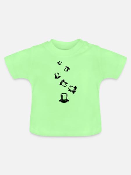 Zylinder Bräutigam - Baby Bio-T-Shirt mit Rundhals - Mintgrün