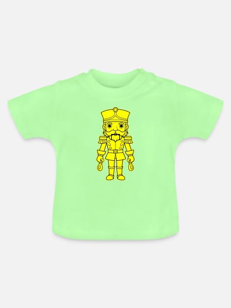 Nussknacker Weihnachten - Baby Bio-T-Shirt mit Rundhals - Mintgrün