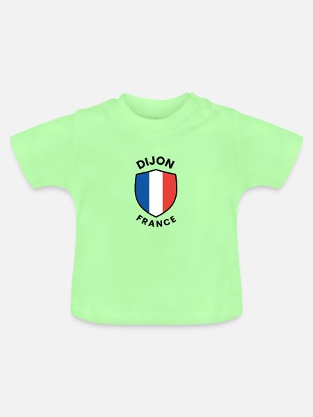 Schildentwurf von Dijon France - Baby Bio-T-Shirt mit Rundhals - Mintgrün